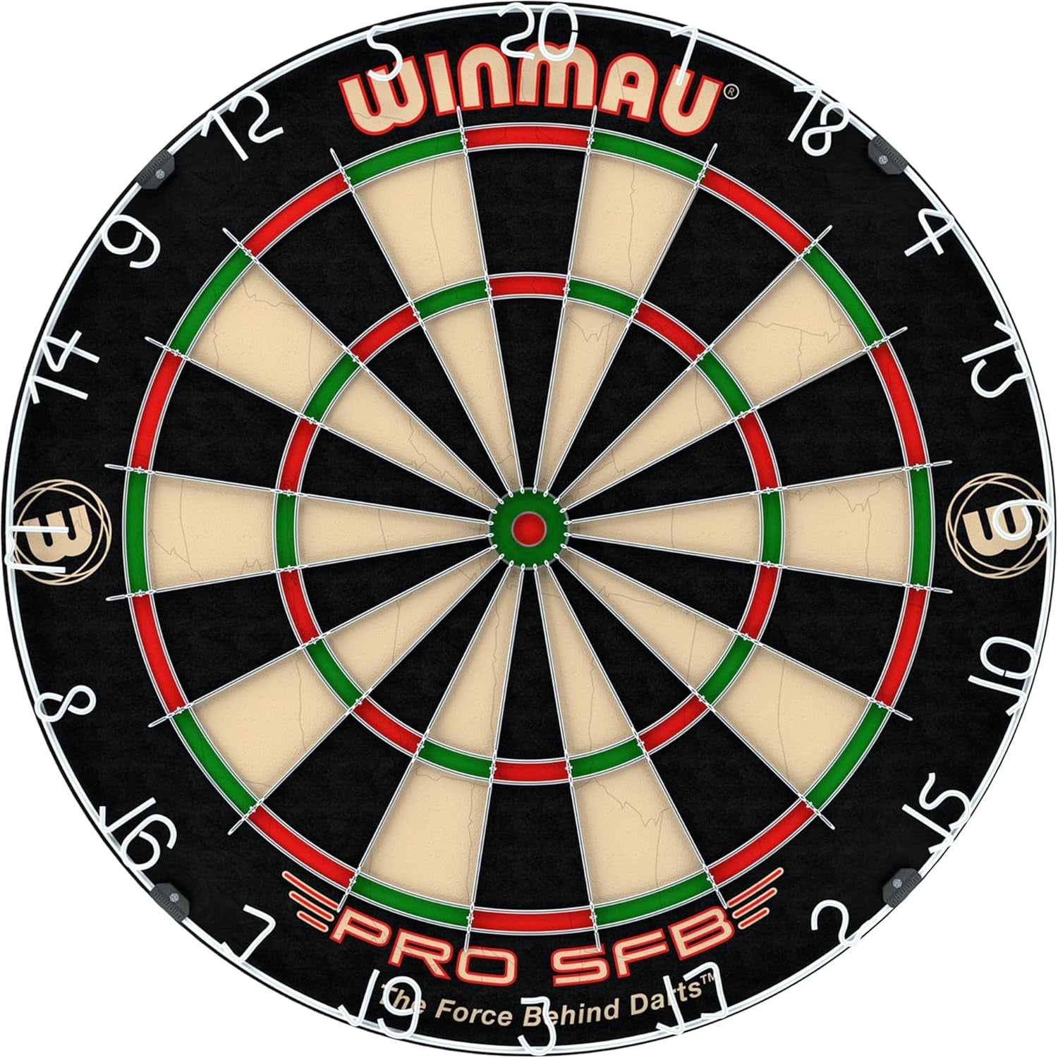 Pro SFB Bristle Dart Board - Professional Staple Free Bullseye Dartboard | Pro  Dart Board for Home, Tournament or Club | Durable Bristle Dartboards for Darts Enthusiasts