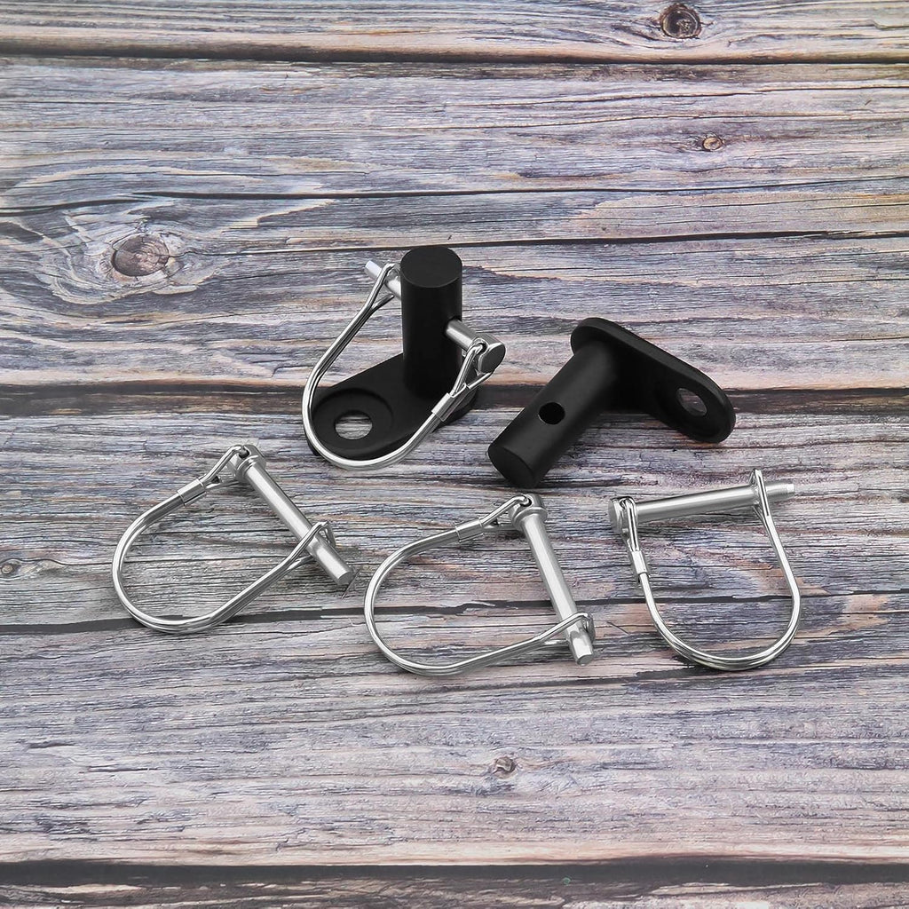 2PCS Bicycle Trailer Hitch Connector with 4PCS Coupler Pin Trailer Bike Coupler Pet Cargo Bike Trailer Hitch Attachment for Folding Bikes Pet Carts Hauling Goods